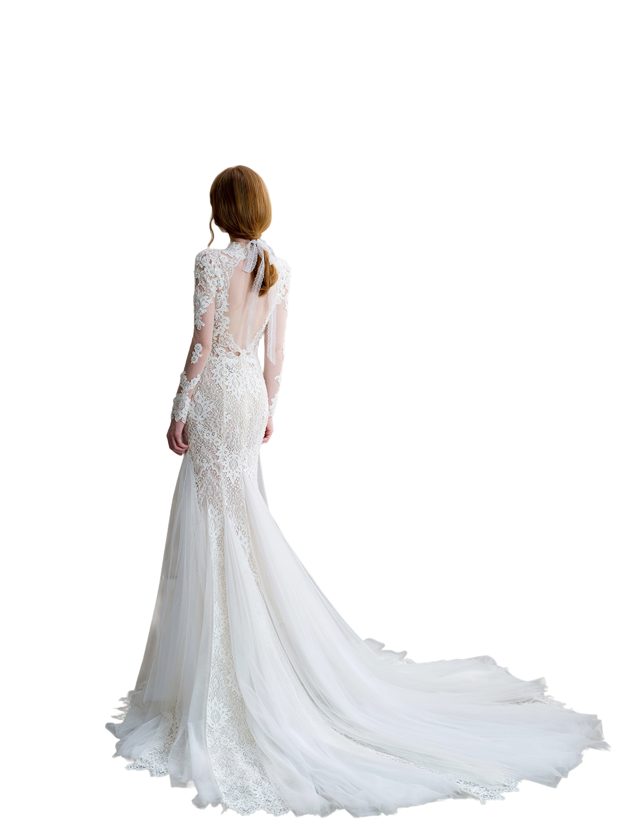 Bridal couture gown with elegant detailing
